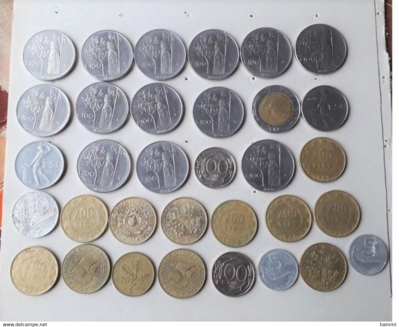LOT De 33 Pièces ITALIE ITALIA LIRE Pièce Monnaie - Te Identificeren