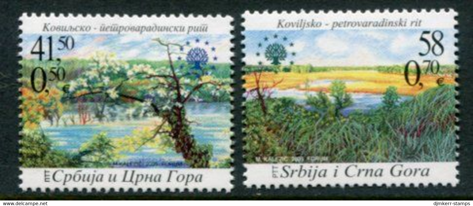 YUGOSLAVIA (Serbia & Montenegro)  2005 Nature Protection  MNH / **.  Michel 3285-86 Kb - Unused Stamps