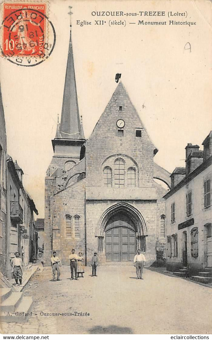 Ouzouer-sous-Trézée       45         Eglise.    Monument Historique       (voir Scan) - Sonstige & Ohne Zuordnung