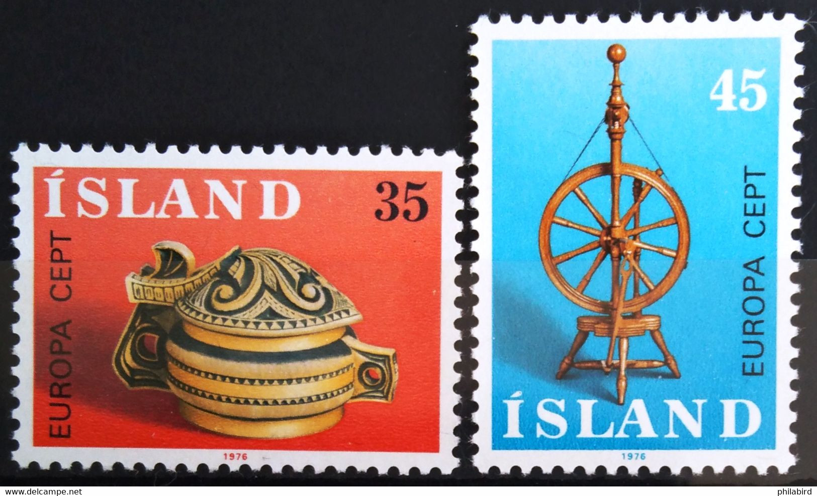 EUROPA 1976 - ISLANDE                  N° 467/468                       NEUF** - 1976