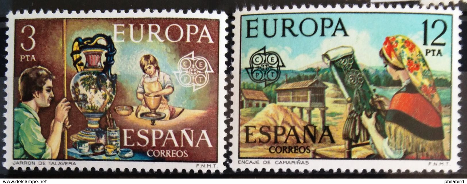EUROPA 1976 - ESPAGNE                  N° 1961/1962                       NEUF** - 1976