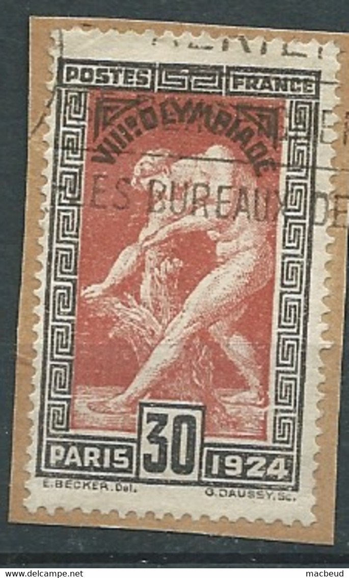 France , Yt N° 185 Oblitéré Sur Fragment    - Cote Yvert = 13 Eu   Bip 6805 - Used Stamps