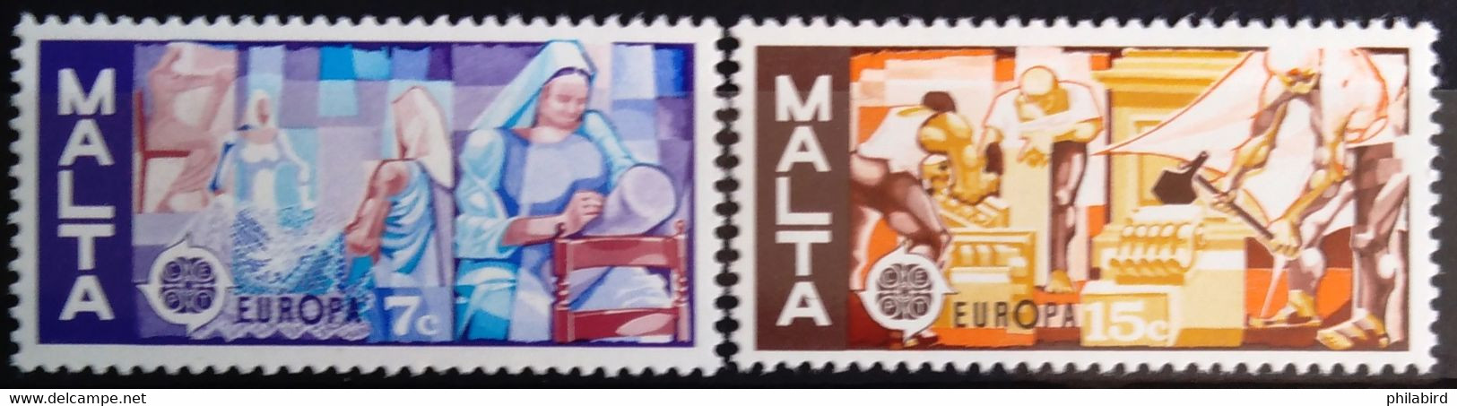 EUROPA 1976 - MALTE                  N° 527/528                       NEUF** - 1976