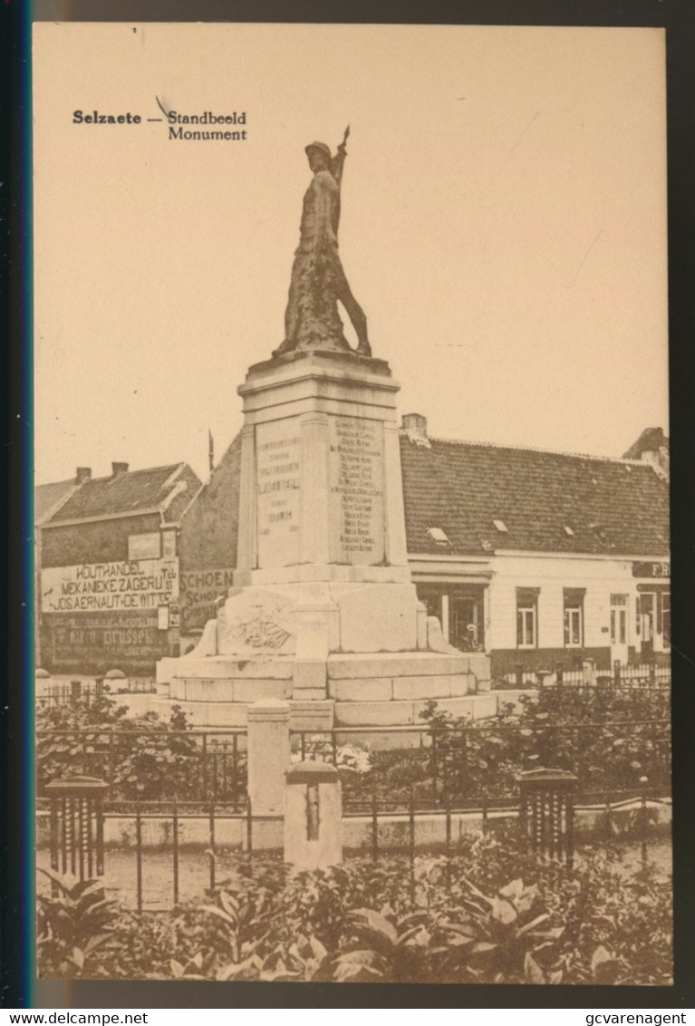 ZELZATE   STANDBEELD  MONUMENT   2 SCANS - Zelzate