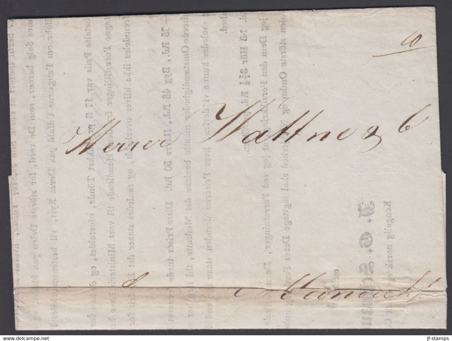 1834. Memel. Non Prepaid Printed Matter From Memel January 27th 1834 To Mandal, Norway. Privately Forwarde... - JF321003 - ...-1855 Voorfilatelie