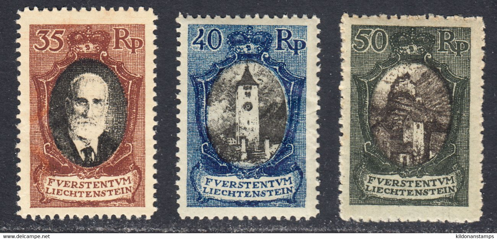 Liechtenstein 1921, Mint No Hinge, Sc# , SG ,Zu 56-58 - Ongebruikt