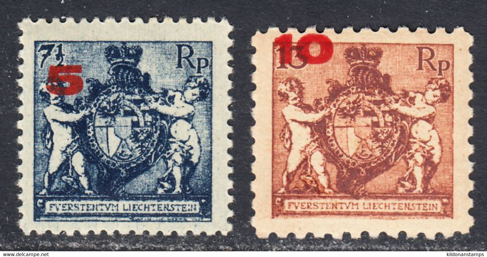 Liechtenstein 1924, Mint Mounted, Sc# 70-71, SG , Zu - Ungebraucht