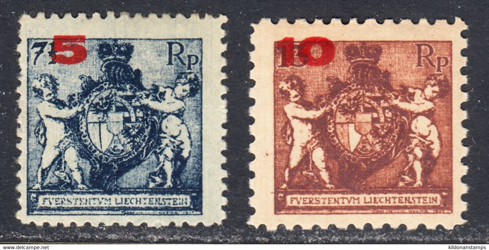 Liechtenstein 1924, Mint Mounted, Sc# 70-71, SG , Zu - Ongebruikt