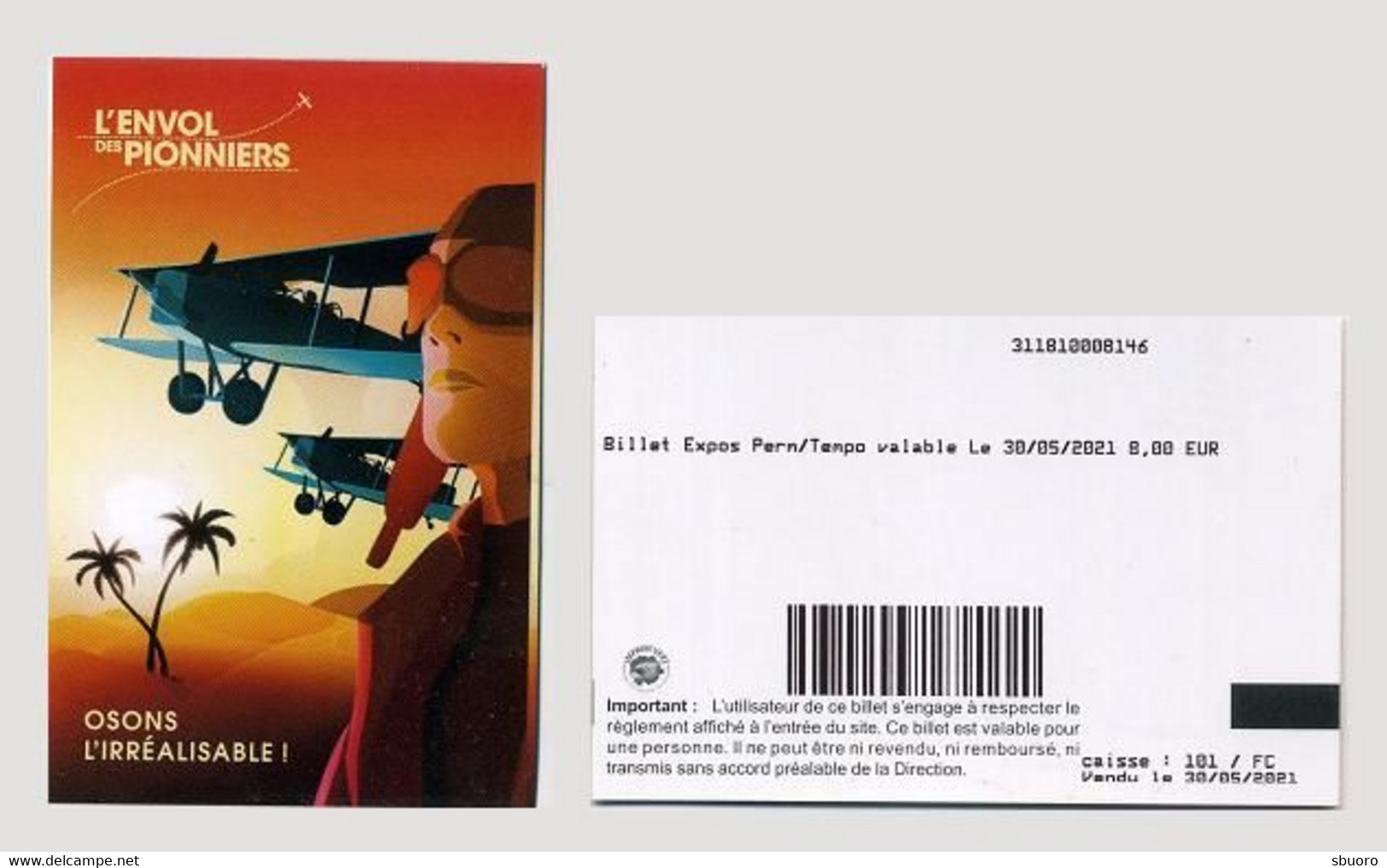 L'envol Des Pionniers. 2021. Osons L'irréalisable. Toulouse, France. Aviation. Plane. Expos Permanente Et Temporaire - Tickets D'entrée