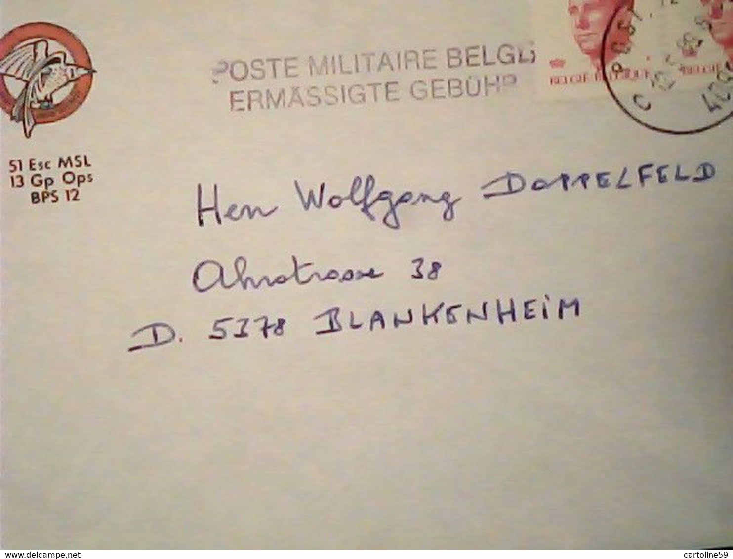 LETTRE:COVER 1989 Belgique Belgie POSTE MILITAIRE ERMASSIGTE GRBUHR   IL3602 - Andere & Zonder Classificatie