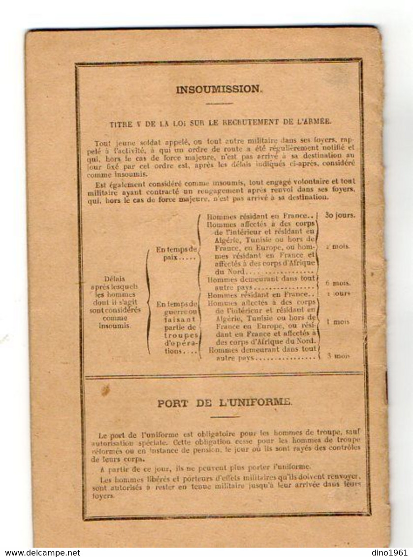 VP19.029 - MILITARIA - PARIS 1950 - Livret Militaire - Mr P.E.A. SAINT Brigadier Au 458 è G.A.A.C. Né à LE RAINCY - Documentos