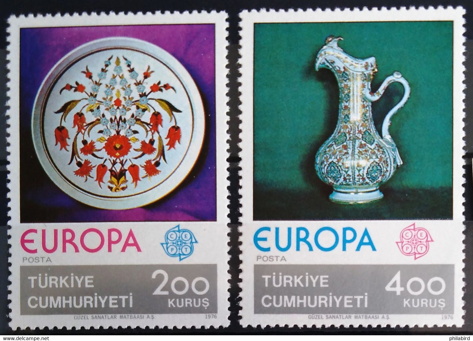 EUROPA 1976 - TURQUIE                   N° 2155/2156                        NEUF** - 1976