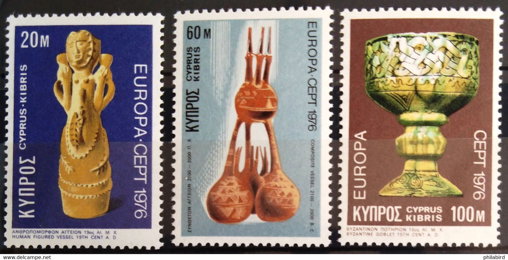 EUROPA 1976 - CHYPRE                    N° 429/431                        NEUF* - 1976