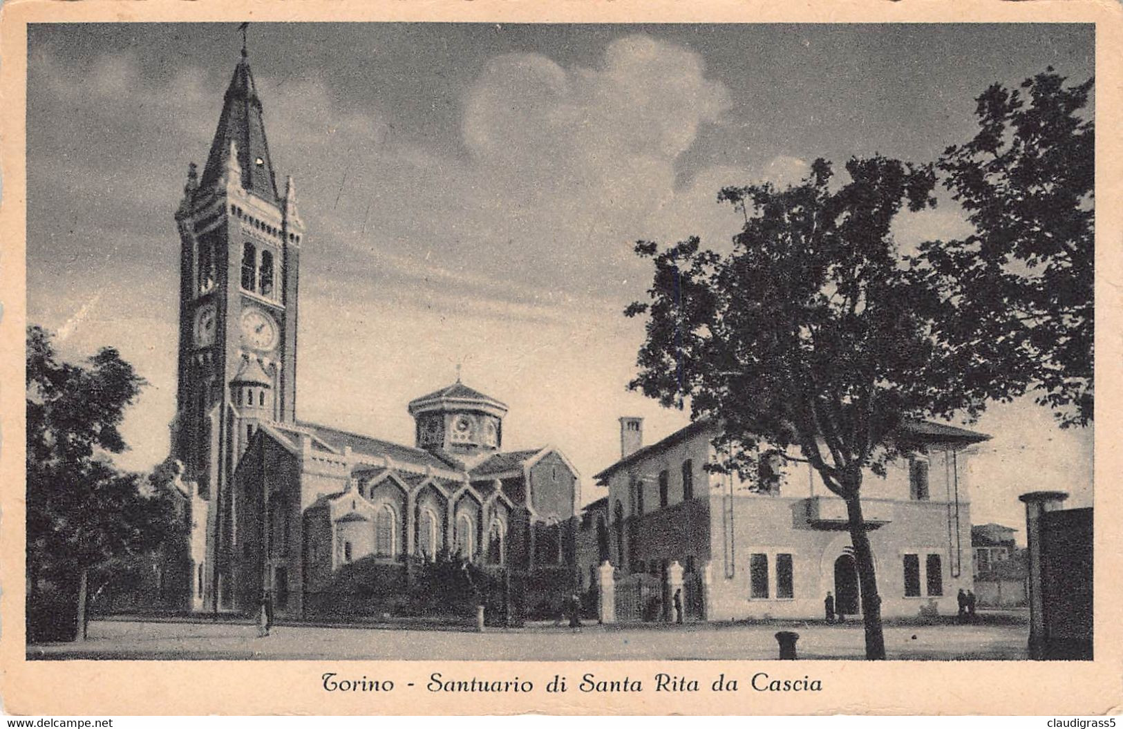 2657"TORINO - SANTUARIO DI SANTA RITA DA CASCIA "  ANNI 20 - Iglesias