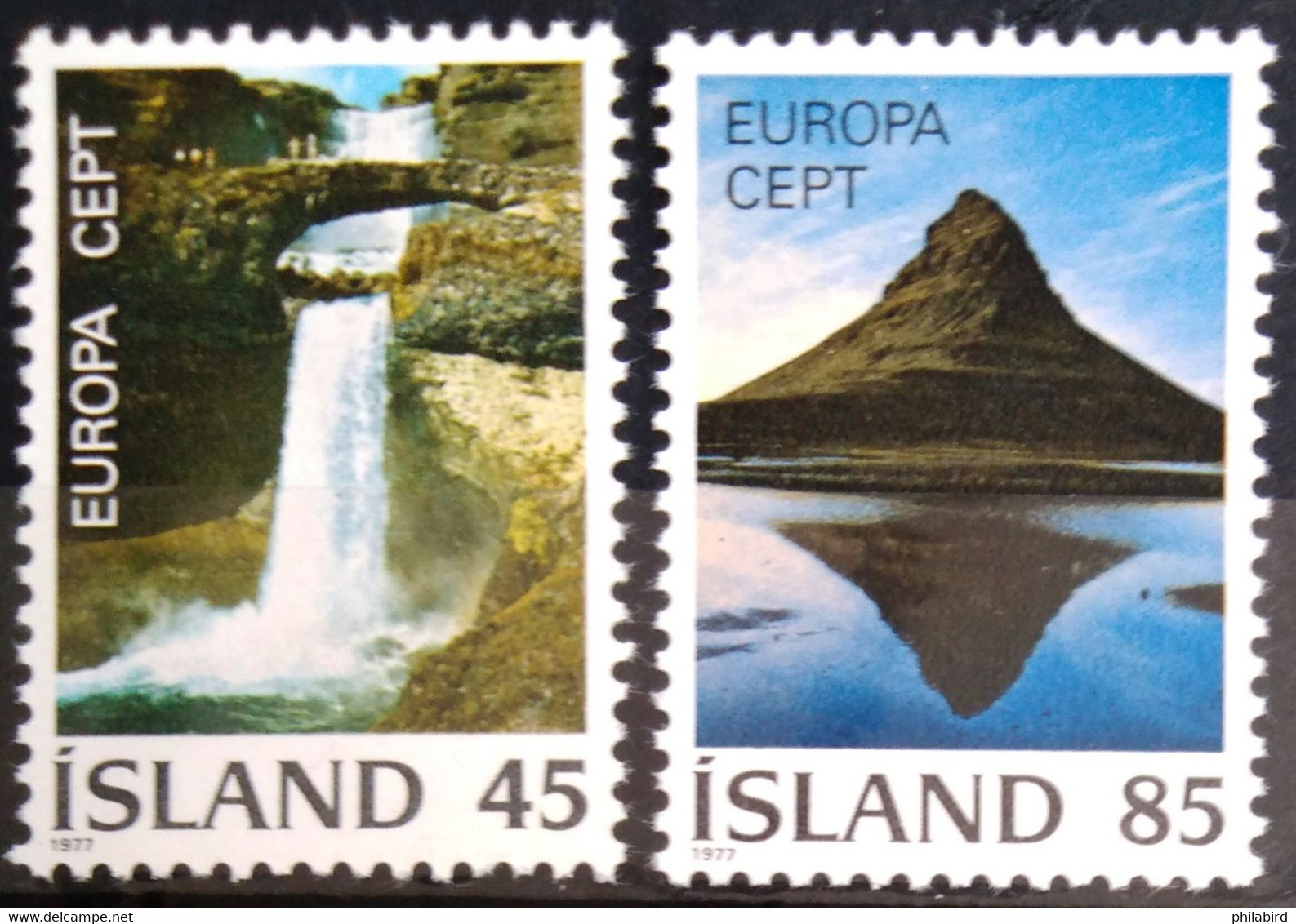 EUROPA 1977 - ISLANDE                    N° 475/476                        NEUF* - 1977