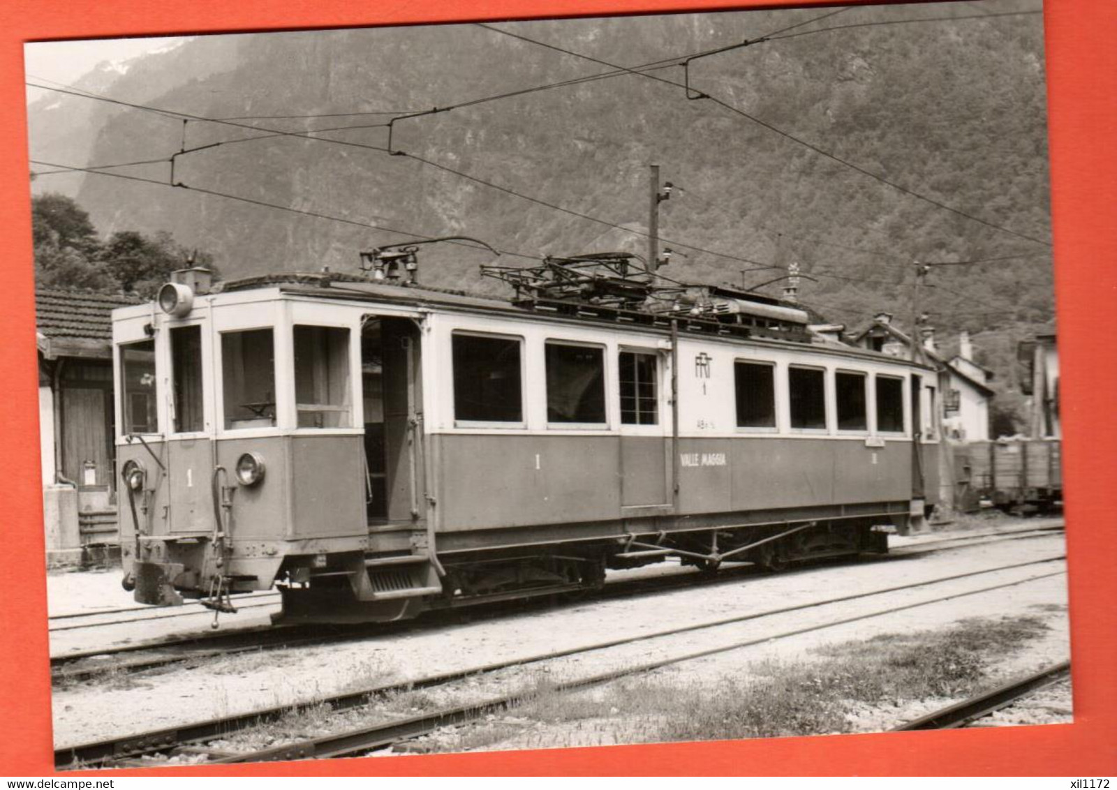 ZNE-15   Treno ABFe Bignasco Cevo Mallemaggia Foto Todt  In 1960 Non Circulé Grand Format - Bignasco