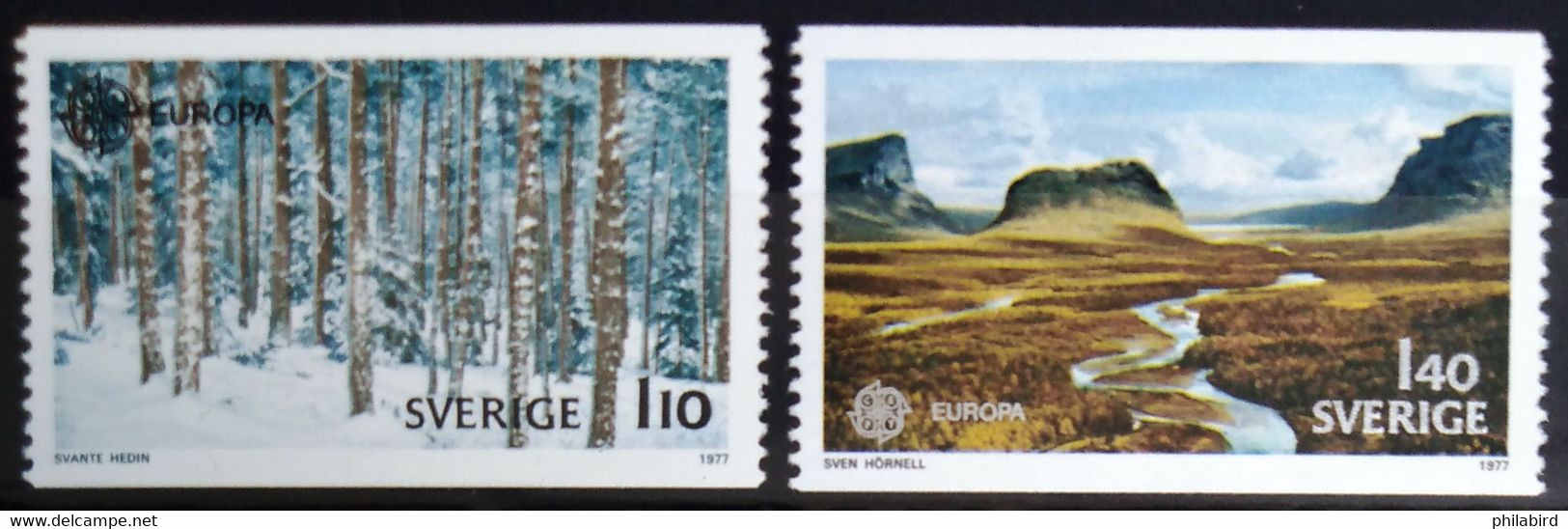 EUROPA 1977 - SUEDE                    N° 970/971                        NEUF** - 1977