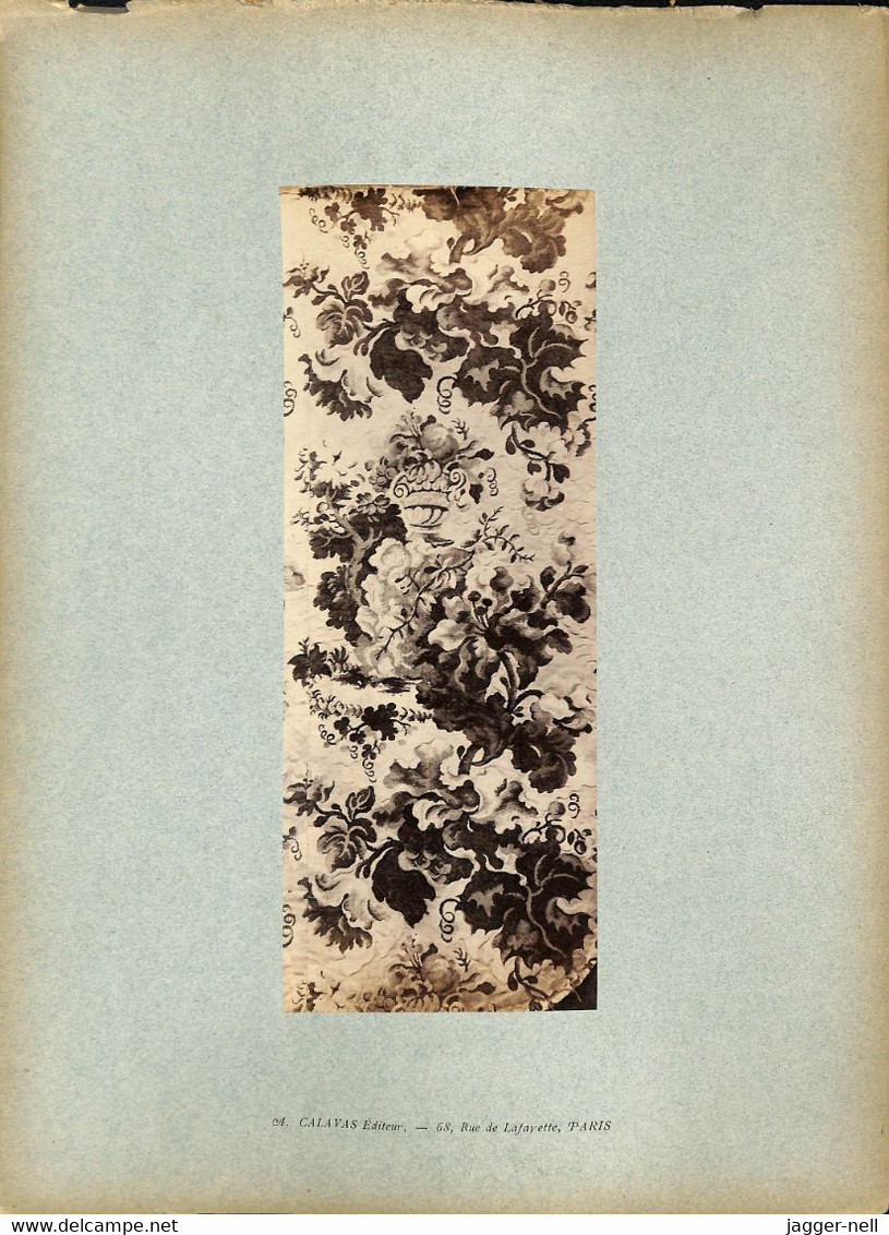 COL AD100-6 - Album de 25 Planches photos Broderie ancienne dans portefeuille à lacets cartonné - en l'état - voir scans