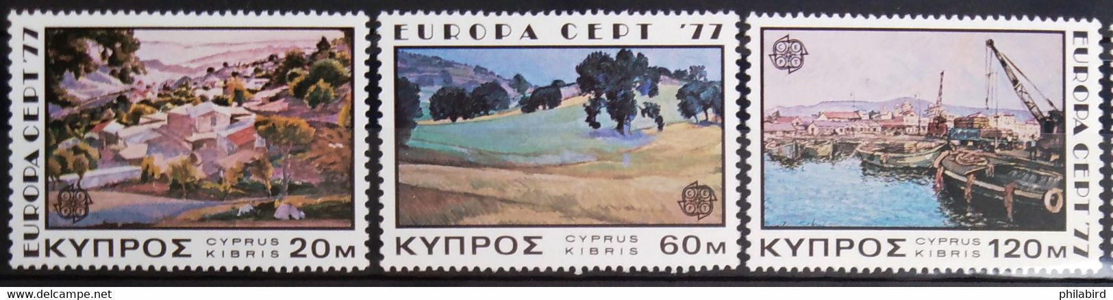 EUROPA 1977 - CHYPRE                    N° 459/461                        NEUF** - 1977