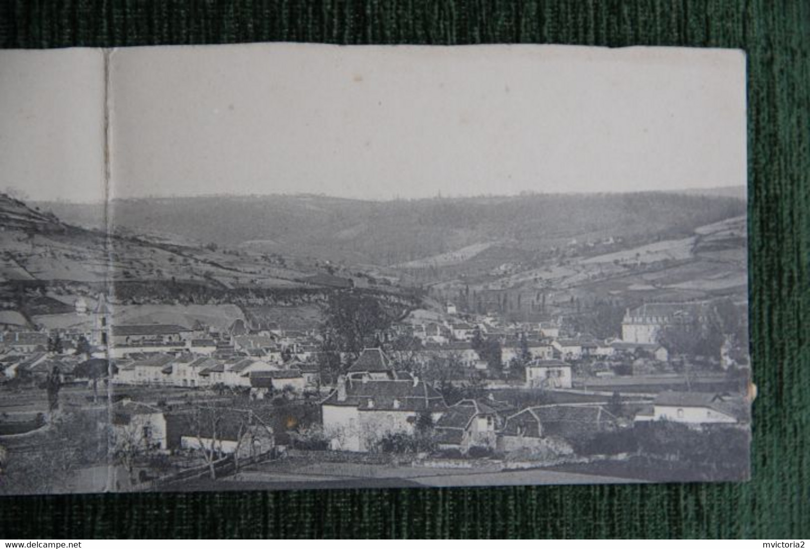 Double Carte Panoramique De Saint Céré - Saint-Céré