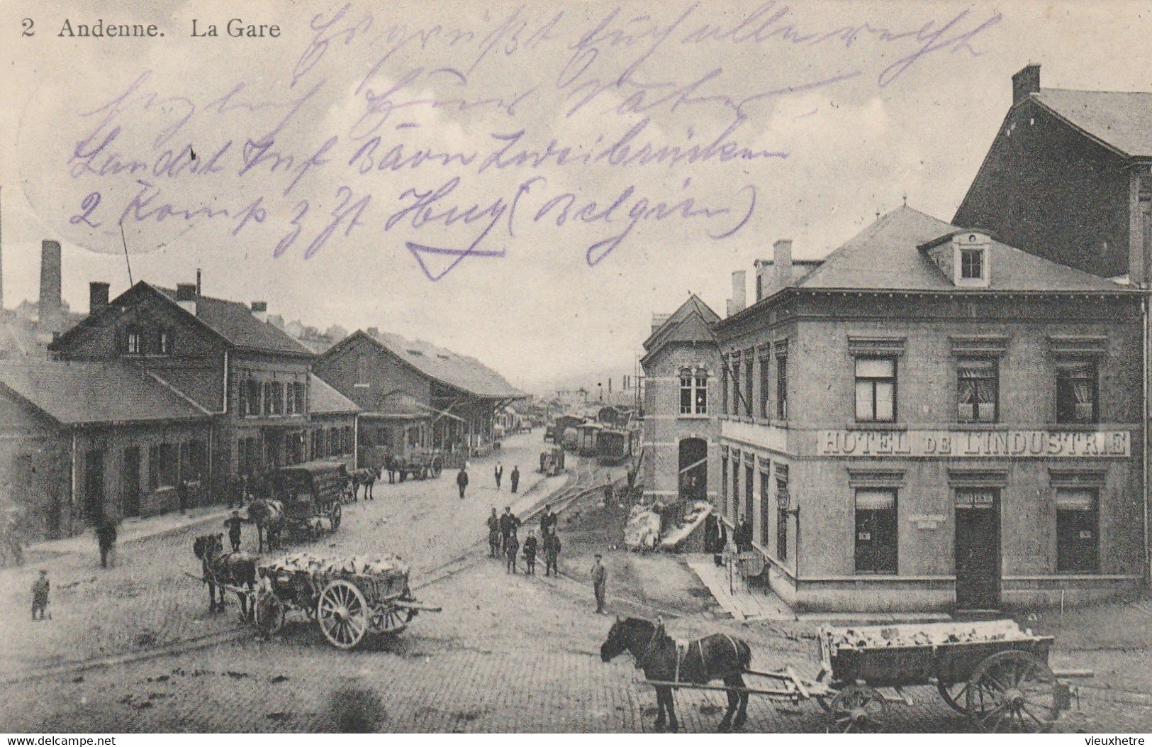 ANDENNE GARE  Bahnhof, Trein Statie Train Station  Feldpost - Andenne