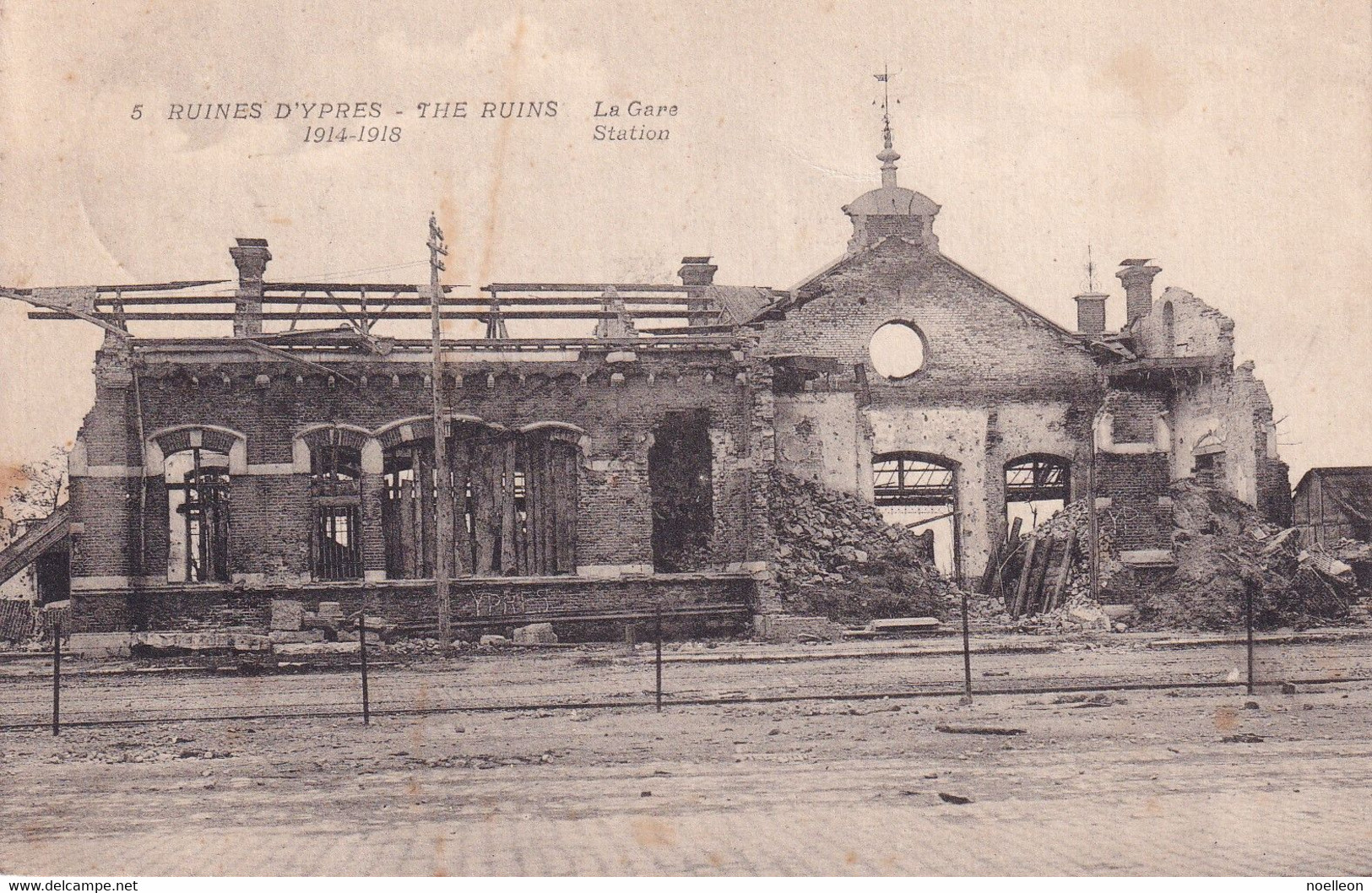 Ieper - La Gare Après Les Bombardements - Ieper