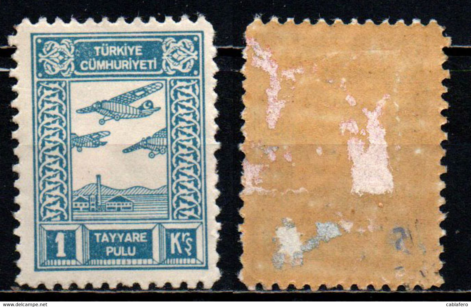 TURCHIA - 1938 - AEREI IN VOLO - MH - Posta Aerea