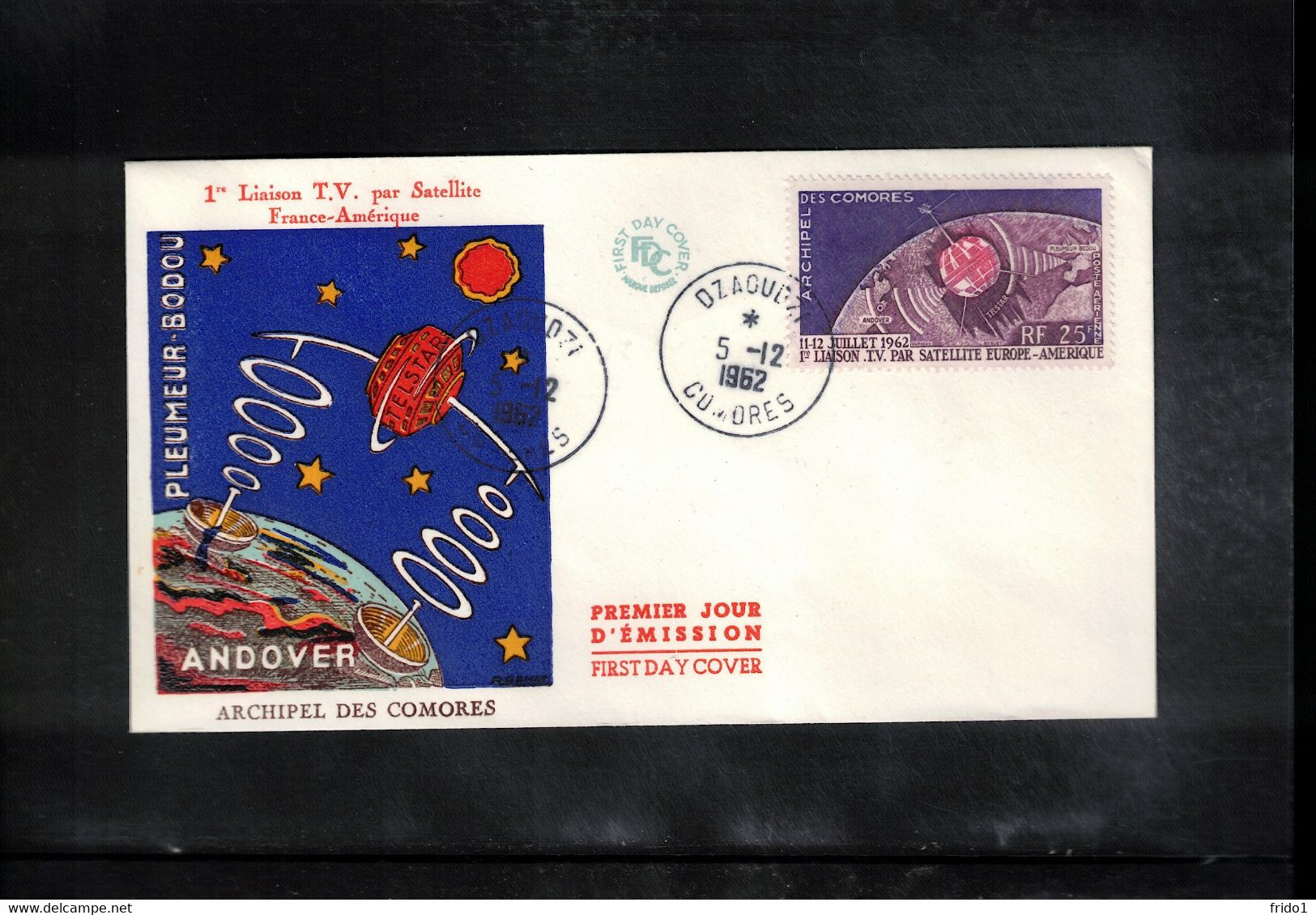 Comores 1962 Space / Raumfahrt Satellite Telstar FDC - Afrika