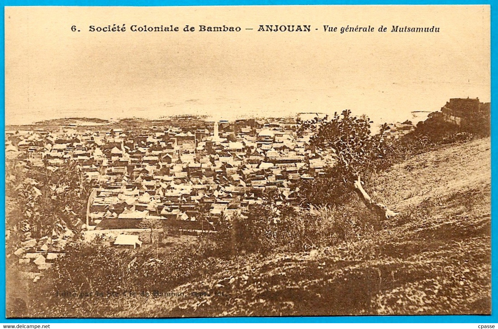 CPA Comores ANJOUAN - Vue Générale De MUTSAMUDU ° Société Coloniale De Bambao - Comores