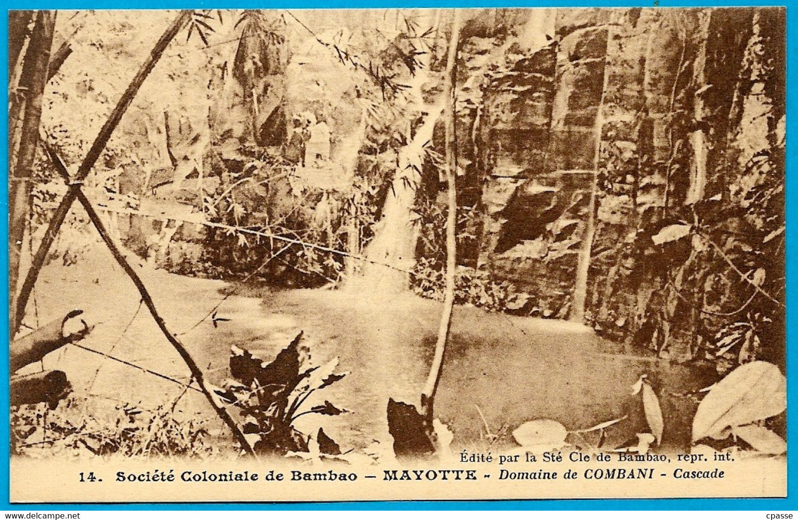 CPA 976 MAYOTTE - Domaine De COMBANI - Cascade ° Société Coloniale De Bambao - Mayotte
