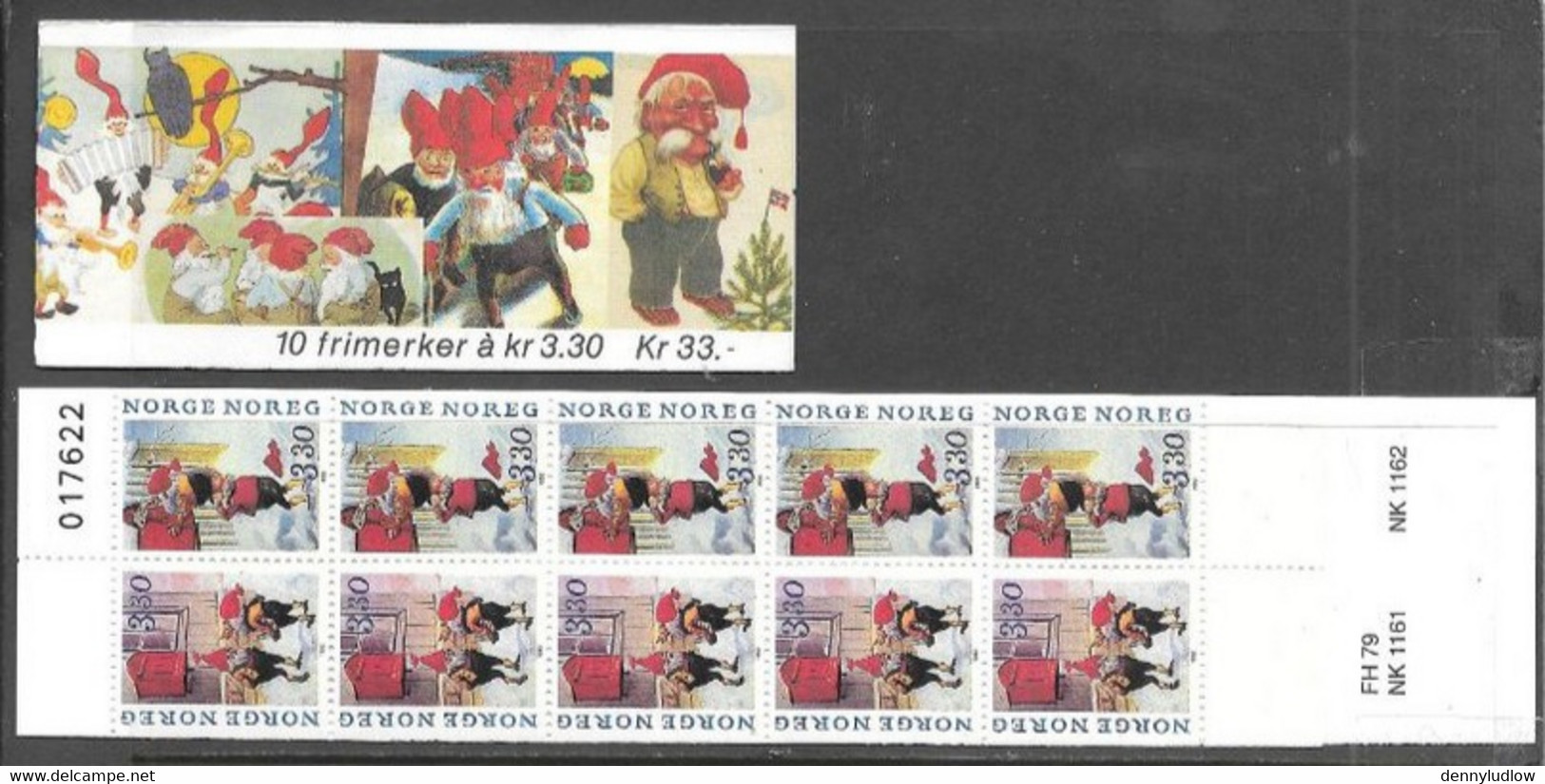 Norway   1992   Sc#1032b  Christmas Set Booklet MNH  2016 Scott Value $15 - Weihnachten