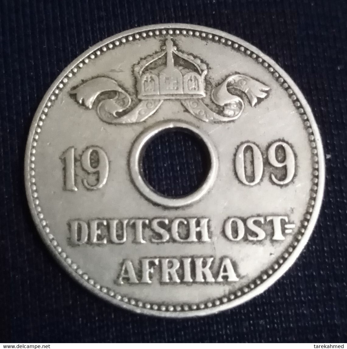 GERMAN EAST AFRICA , 10 Heller , 1909 J - WIHELM II , Hamburg , KM 12 , Gomaa - Afrique Orientale Allemande