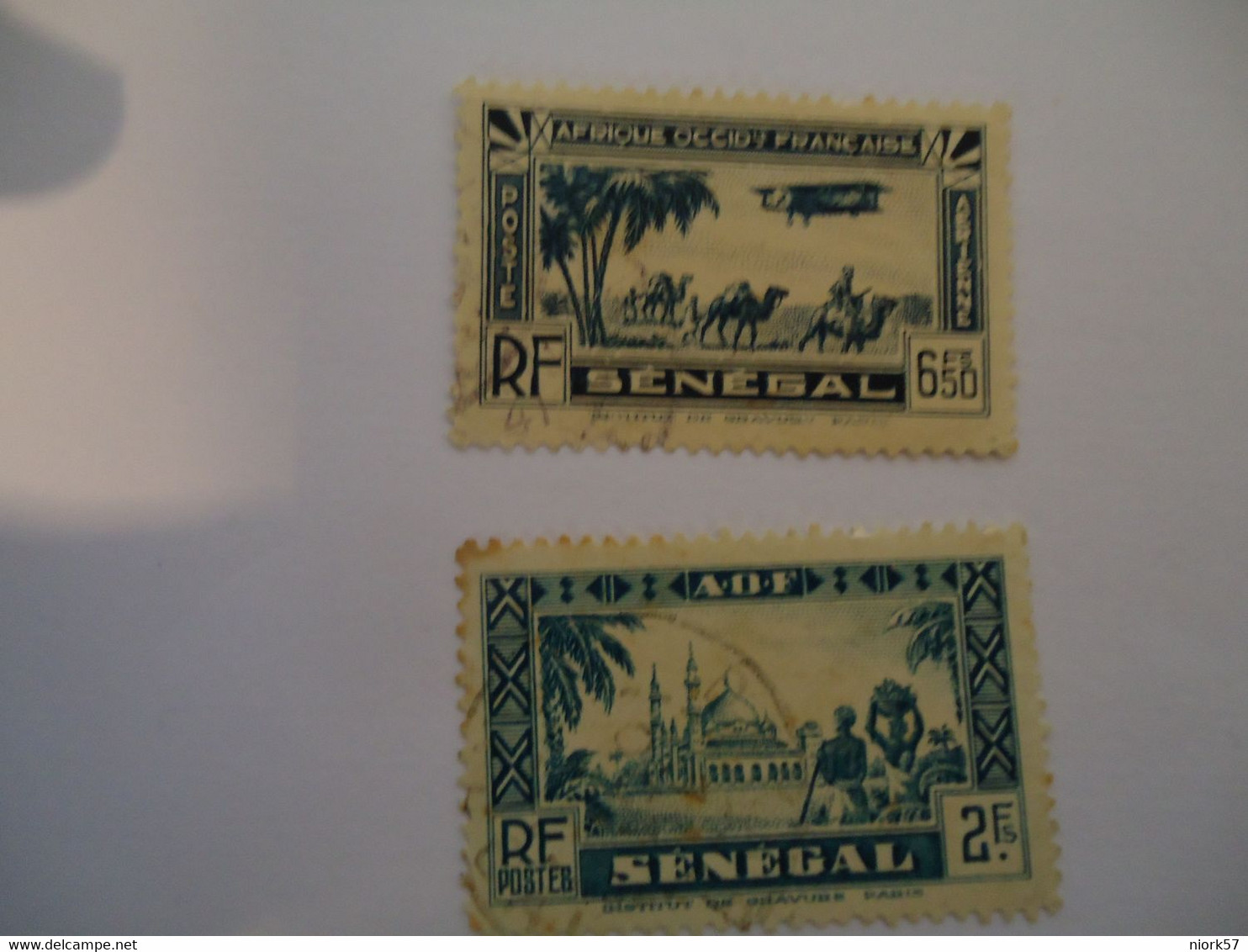 SENEGAL  2  USED STAMPS  CAMELS - Gebraucht