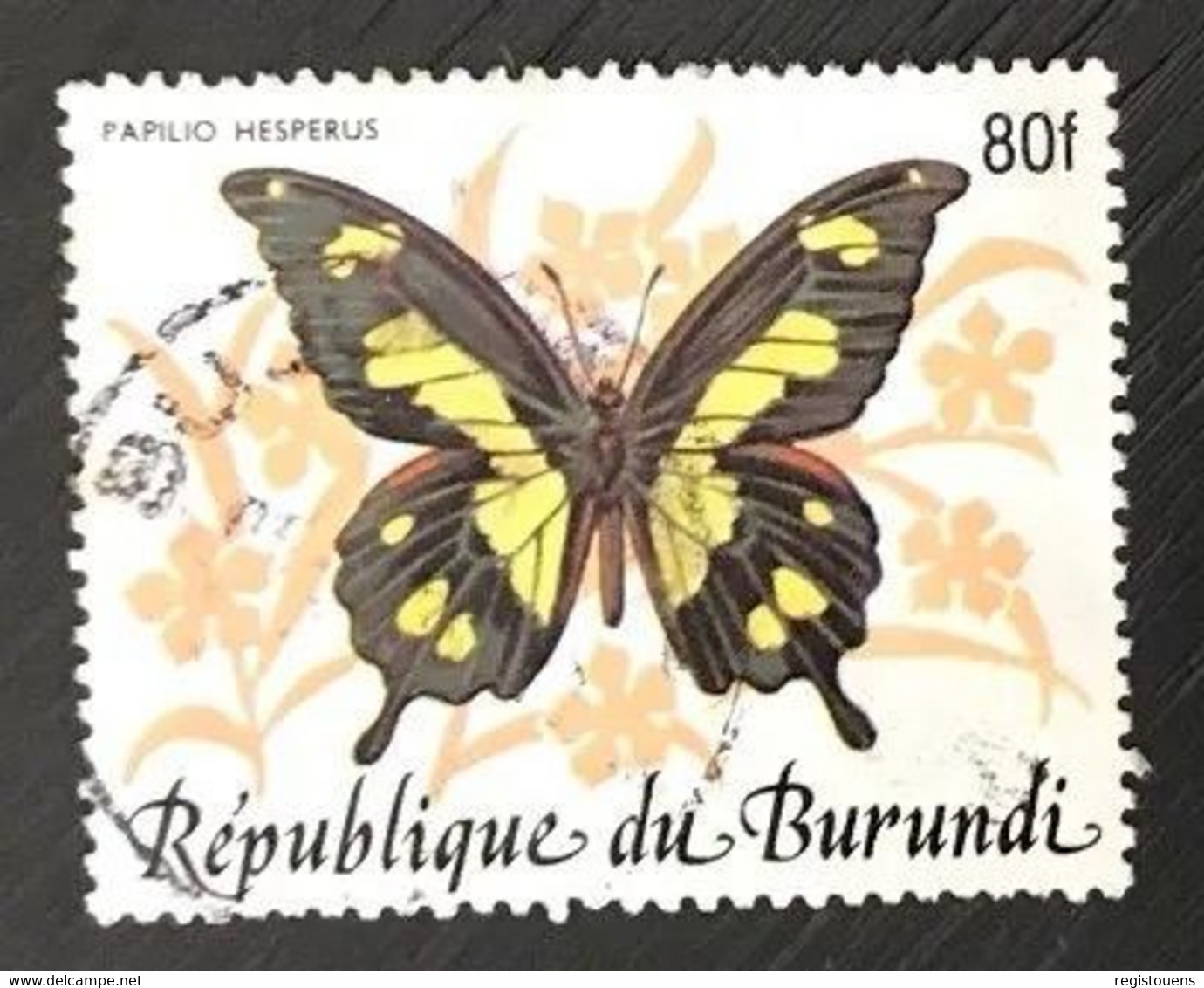 Timbre Oblitéré Burundi 1989 Hesperus - Used Stamps