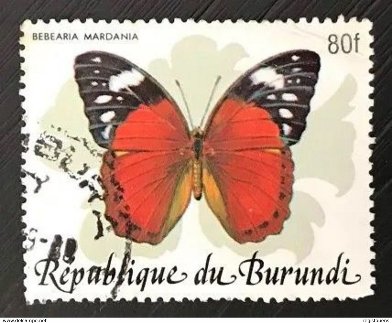 Timbre Oblitéré Burundi 1989 Mardania - Used Stamps