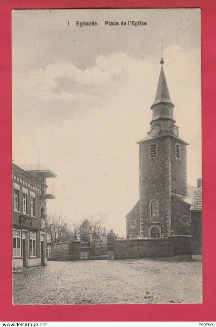 Eghezée - Place De L'Eglise - Carte Verticale -191? ( Voir Verso ) - Eghezée