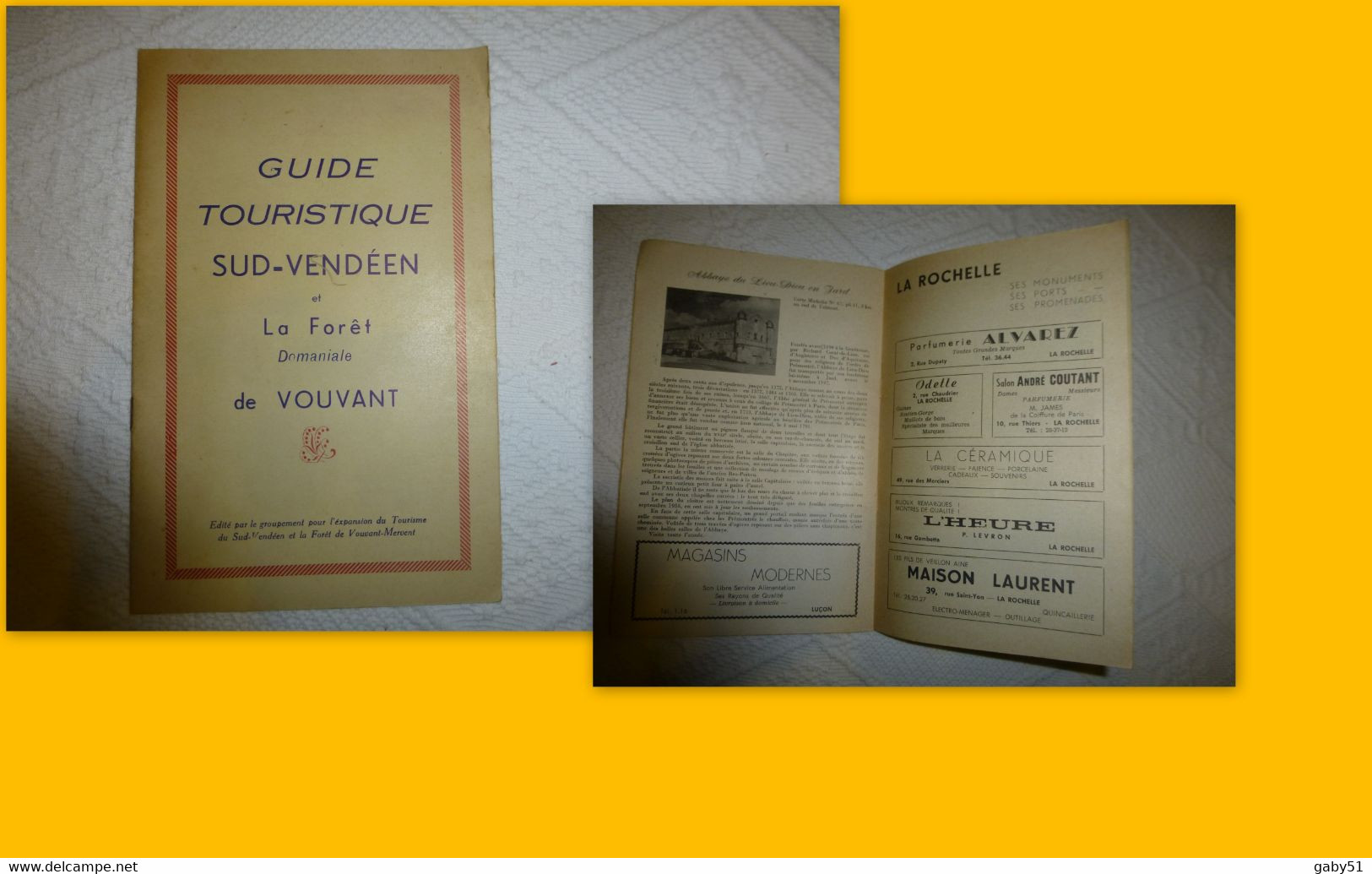 La Forêt De VOUVANT, Sud Vendée, Guide Touristique Vers 1950 ; PAP03 - Tourism