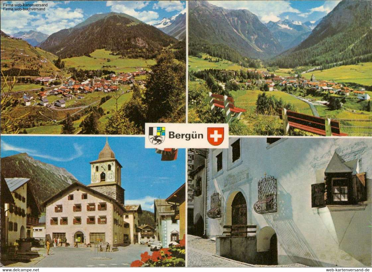 Bergün/Bravuogn (1376  - Albulatal) Mehrbildkarte - Bergün/Bravuogn