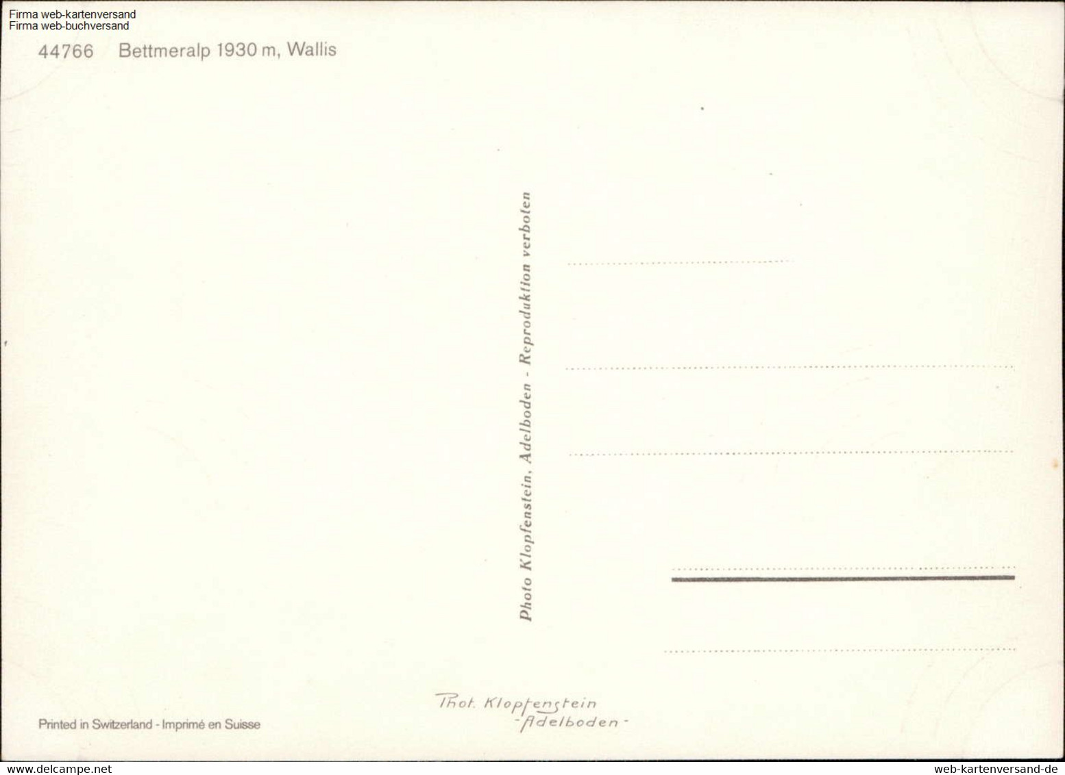 Bettmeralp 1930 M, Wallis Mehrbildkarte - Bettmeralp