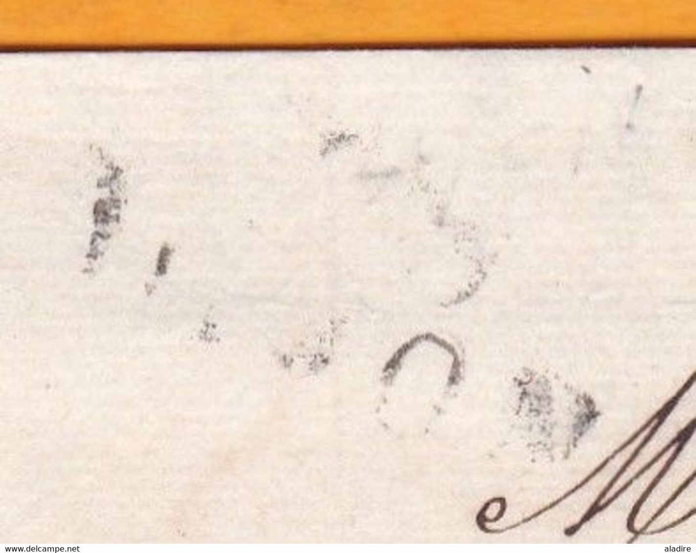 1827 - Marque Postale 20 DIJON Sur Lettre Pliée Avec Correspondance Vers SEURRE - Dateur En Arrivée - 1801-1848: Précurseurs XIX