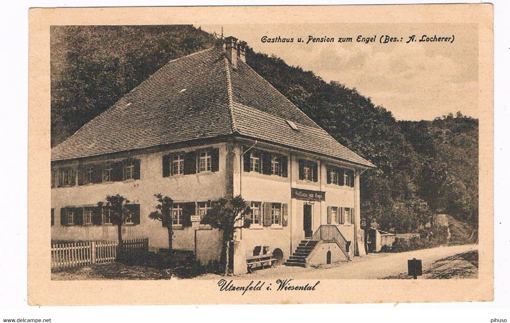 D-13380   UTZENFELD : Gasthaus U. Pension Zum Engel - Loerrach