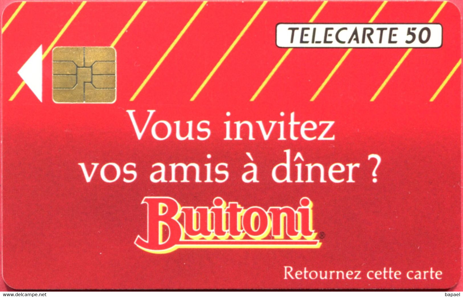 Réf Pho 0296.V2 (1992) - Thème Aliments - Buitoni (Recto-Verso) - Alimentation