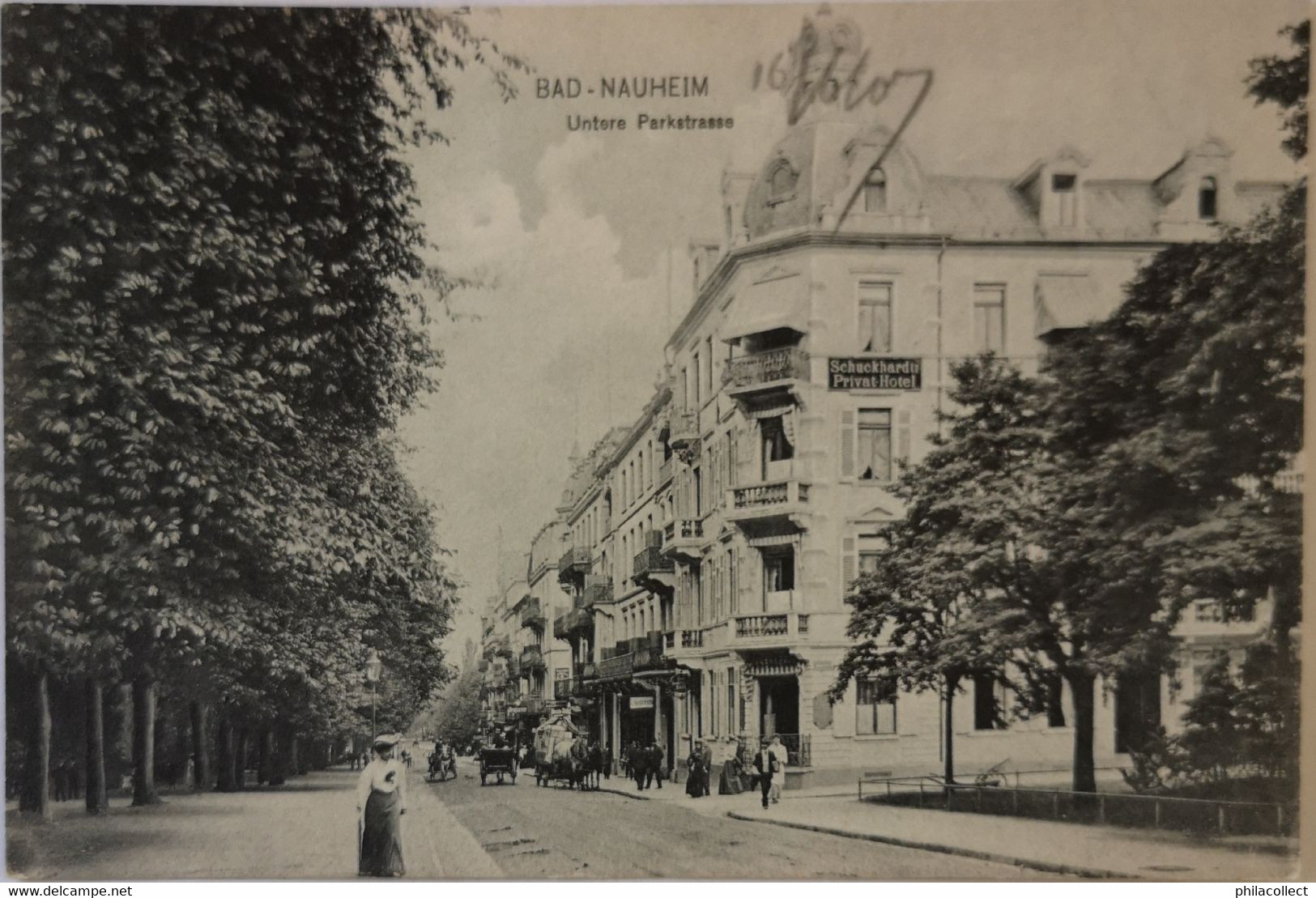 Bad Nauheim // Untere Parkstrasse (Schuckhardtz Privat Hotel) 1907 Selten - Bad Nauheim