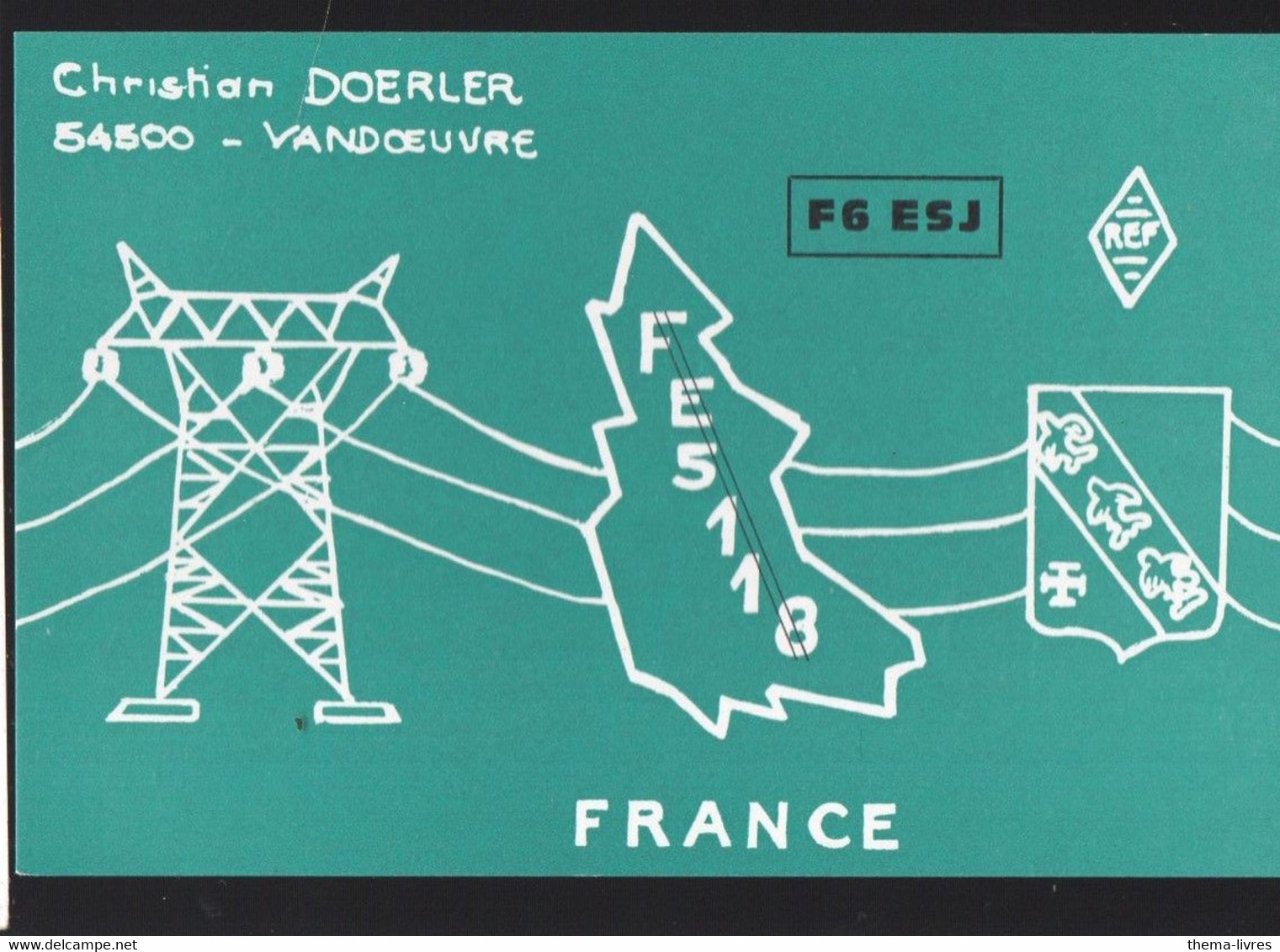 Vandoeuvre (54 Meurthe Et Moselle)   Carte QSL De RADIO- AMATEUR  1977 :   (PPP34484) - Vandoeuvre Les Nancy