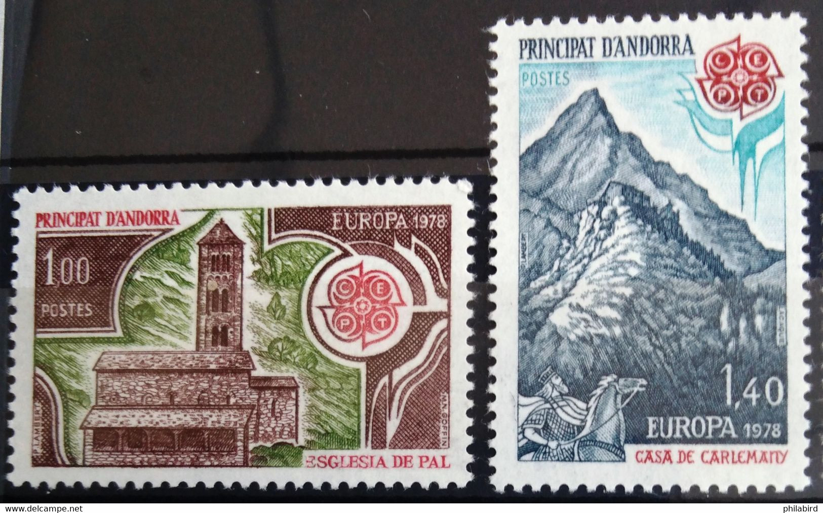 EUROPA 1978 - ANDORRE FRANCAIS                    N° 269/270                        NEUF** - 1978