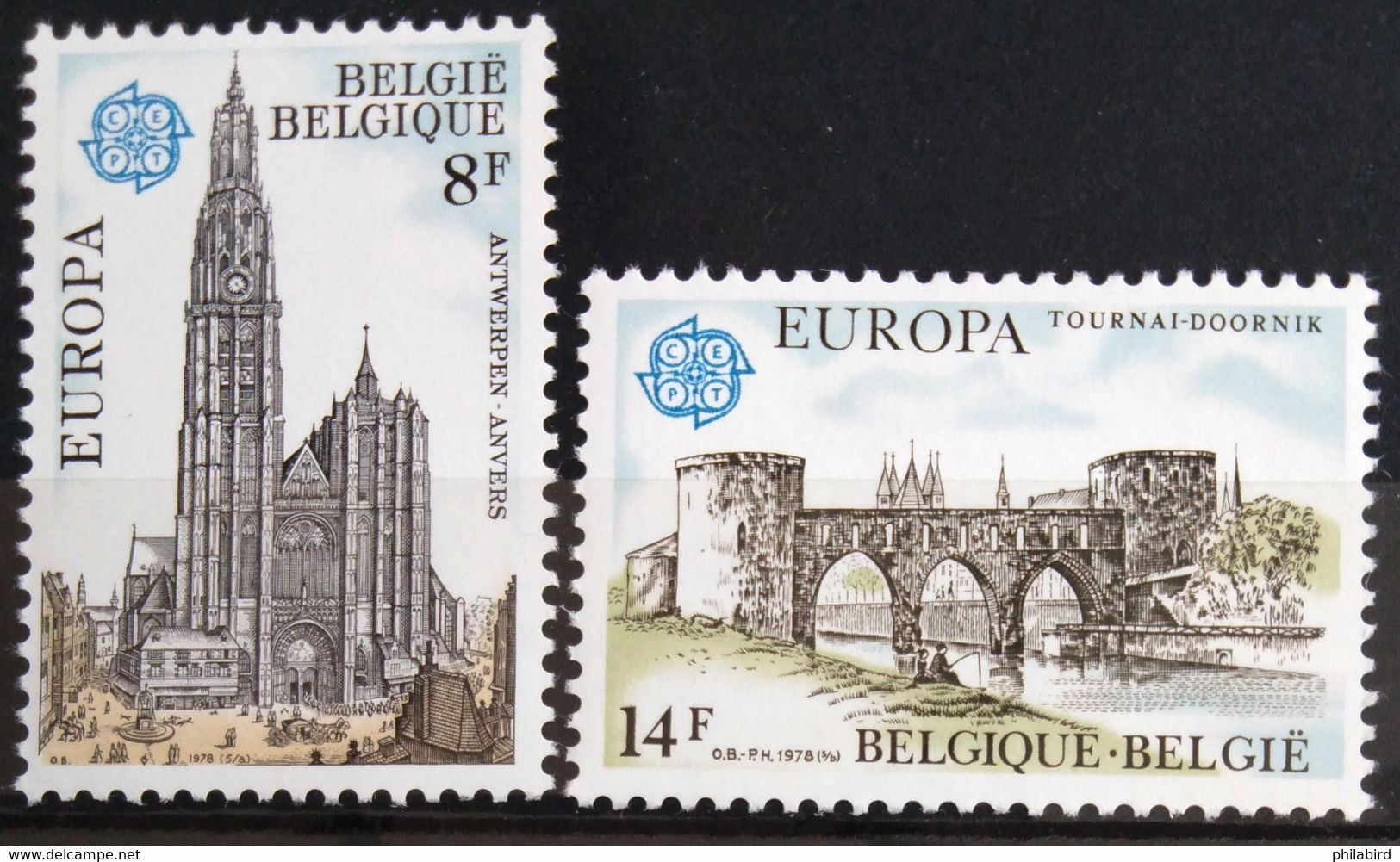 EUROPA 1978 - BELGIQUE                    N° 1886/1887                        NEUF** - 1978