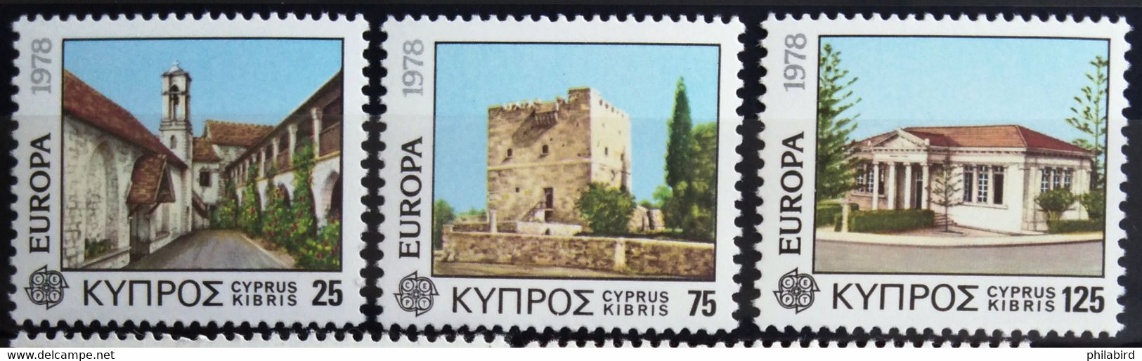 EUROPA 1978 - CHYPRE                    N° 479/481                        NEUF* - 1978