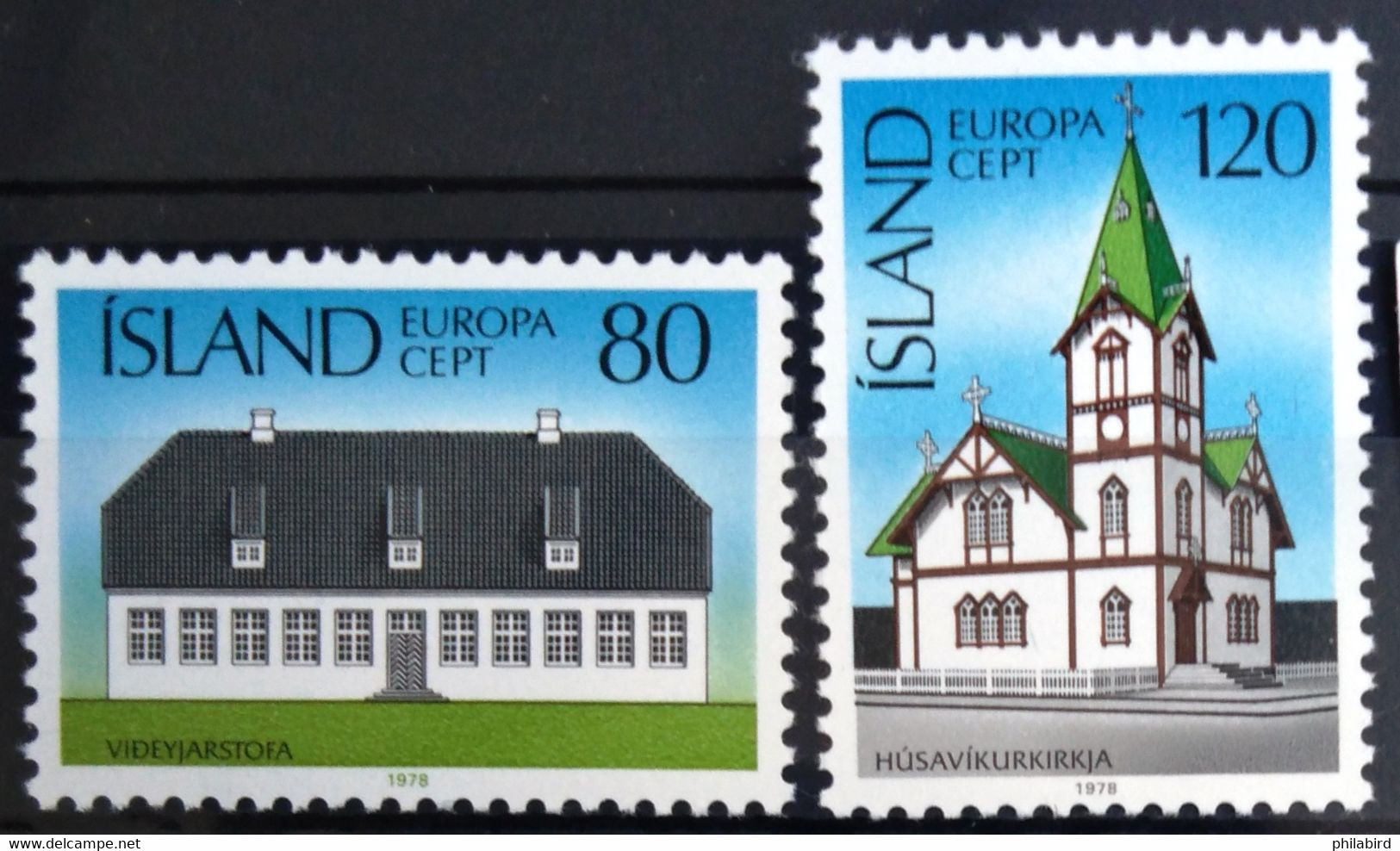 EUROPA 1978 - ISLANDE                   N° 483/484                        NEUF* - 1978