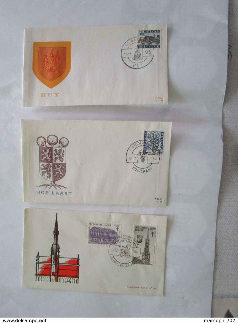 Lot De 10 FDC BELGIQUE - Sin Clasificación