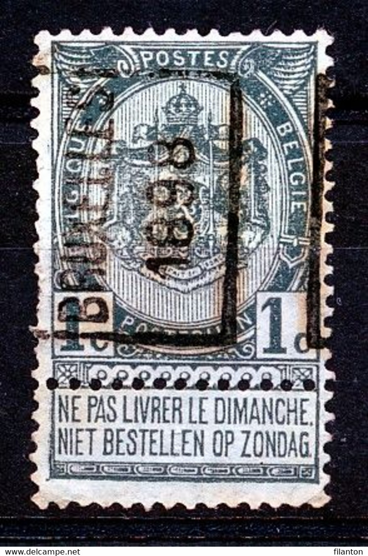 BELGIE - Preo Nr 141A - "BRUXELLES 1898" - (ref. 3718) - ROLLER PRECANCELS - Handrol Préos à Roulette - Roller Precancels 1894-99